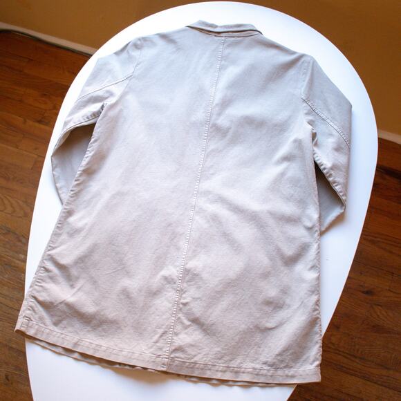 Eileen Fisher Khaki Oversized Chore Coat Size Medium - Picture 6 of 6